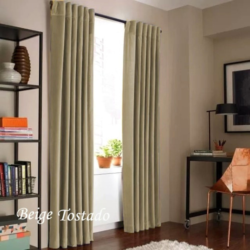 Juego De Cortinas Blackout Textil Presillas Ocultas Oferta!