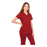 Pijama Quirurgica Antifluidos Scrub Mujer Rojo