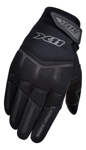 Luva Motociclista X11 Fit X Motoqueiro Motocross Bike Par Cor Preto Tamanho G