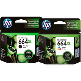 Combo Cartucho Hp 664xl Preto Color Originais 2676 3776 4676