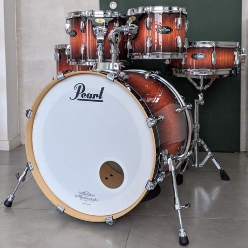 Bateria Pearl Vision Artisan 2 Birch Vba, 22 12 10 Caixa 14