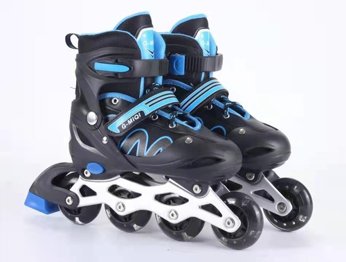 Patins Roller Inline Ajustável 28-32 / 33-36 / 37-40 + Led!