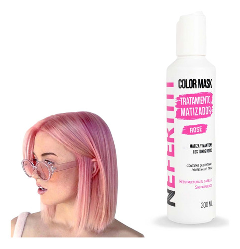 Tratamiento Matizador Rosa Con Keratina P/ El Cabello 300ml