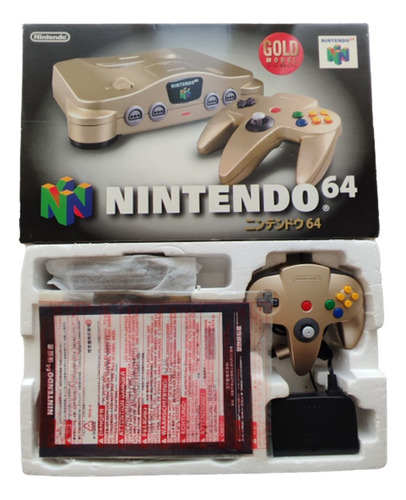 Consola N64 Nintendo 64 Gold Zelda 100% Genuina +juego +caja