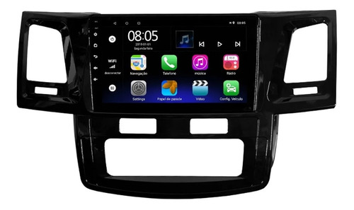 Multimidia Hetzer Android 10 Hilux Srv 09 10 11 Tv Full Hd