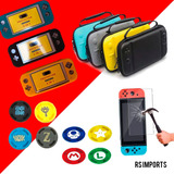 Case Capa Silicone Switch Lite Mini + Case Dura + Pelicula