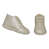 Zapatos Para Niño Bautizo Beige Perla Nacarado Antiderrapant