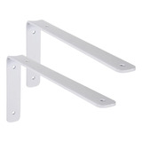 Soporte Estante Mensula Forte 150x300 Mm Blanco X Par Visnu