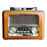 Radio Bluetooth Vintage Bocina Am/fm, Carga Solar