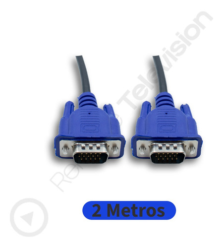 Cable Vga Macho A Vga Macho 2 Metros Laptop Pc Proyector