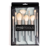 Mia Colors Tools Kit De Brochas Para Maquillaje Con Estuche 