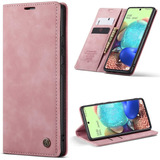 Funda De Cuero Plegable Con Ranura Para Tarjeta . Rosa