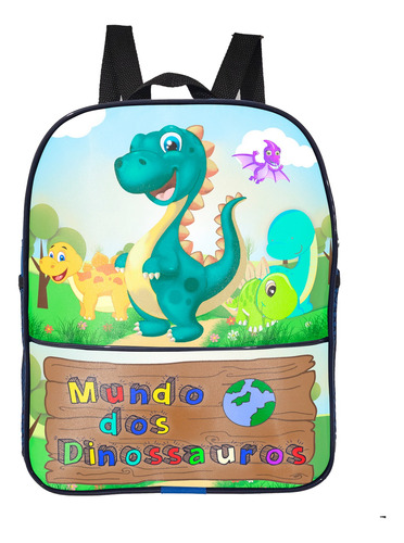 Mochila Escolar Infantil Creche Dinossauro Az