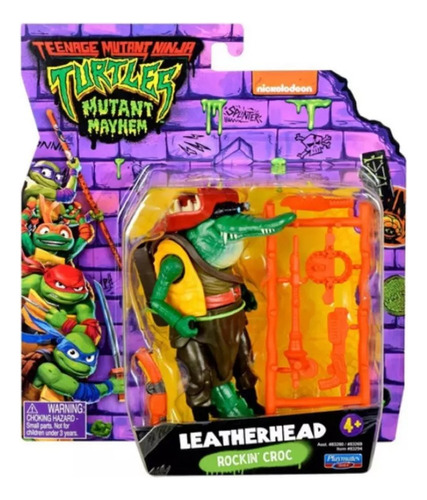 Tortugas Ninja Movie Leatherhead C/acc 10cm Original En Mca