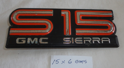 Emblema S15 Gmc Sierra Mide 15x6 Cms Foto 5