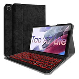 Funda Teclado Wineecy Galaxy Tab A7 Lite 8.7 Inalam/negro