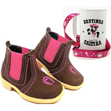 Botina Infantil Feminino Country + Caneca Brutinha Caipira