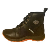 Tenis Bota Moto Para Hombre Negro Harley Davidson - Aviles