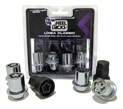 Tuerca Antirrobo Toyota Hilux Rhino Wheel Locks Classic