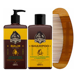 Kit Balm Shampoo E Pente Curvo Lemon Bone Don Alcides