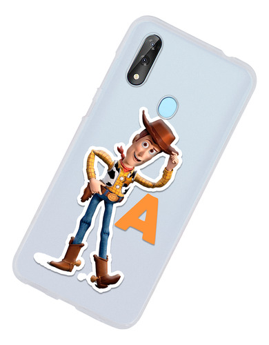 Funda Para Zte Woody Letra Inicial Personalizado