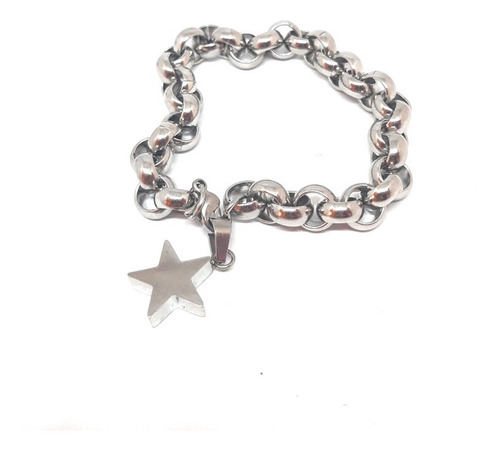  Pulsera+dije Estrella, Buen Espesor. Ideal Para Regalar/te