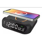 Reloj Despertador Digital Base De Carga Inalámbrica iPhone 