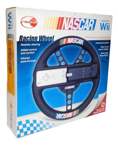 Volante Original Wii Nascar Nuevo Nintendo Trqs Wheel Negro