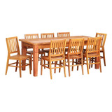Conjunto Mesa De Jantar 2m 8 Cadeiras Mineira Madeira Maciça