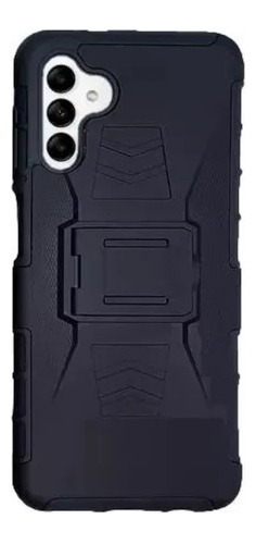 Funda Uso Rudo Negro Con Clip Mayoreo 5 Pzs Para Samsung