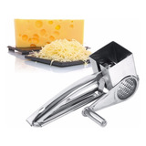 Rallador Mano Queso Manual Tambor Rotativo Acero Inoxidable