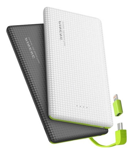 Carregador Rápido Slim Pineng Power Bank 10000mah Cor Branco