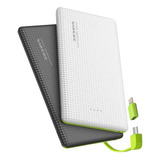 Carregador Rápido Slim Pineng Power Bank 10000mah Cor Branco