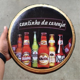 Kit C/4 Quadros Decorativo Cantinho Da Cerveja E  Churrasco 