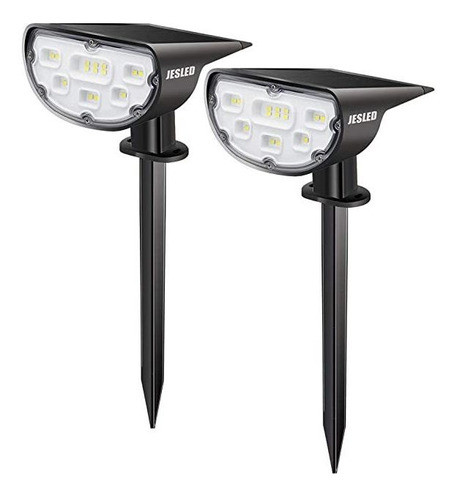 Jesled - Foco Solar De 14 Led, Luz De Paisaje Exterior, Luz 