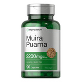 Raíz Muira Puama 2200mg Afrodisíaco Herbal (90) Americano 
