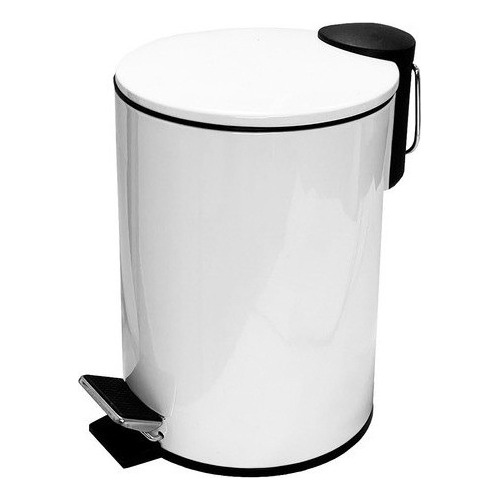 Cesto Tacho Basura Baño 3 Litros Blanco Liso Minimalista