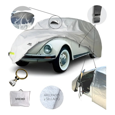 Funda Cubierta Lona Cubre Auto Para Vw Vocho Bocho