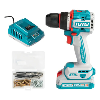 Taladro Atornillador Inalámbrico 20V Brushless 2000rpm 55Nm INDUSTRIAL TOTAL | Envío gratis