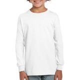 Camiseta Manga Longa Infantil Básica Camisa Blusa Escolar