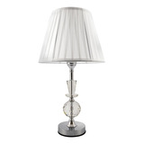 Abajur Moderno Cristal De Toque Grande 54cm Sala Quarto