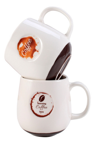 Juego De Tazas Para Café Crown Baccara Porcelana 2pz 380 Ml