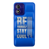 Funda Para Motorola E13 Puffer Diseño + Vidrio Templado