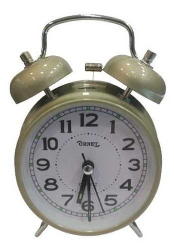 Reloj Despertador Ornet 9521  Retro Vintage Campanilla
