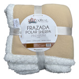 Frazada Doral Polar Sherpa Premium 1,5 Plazas Gris