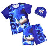 Conjunto De Bañador Infantil De Sonic El Erizo