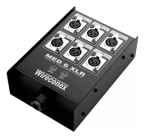 Medusa Painel 6 Vias Xlr Com Conectores Wireconex