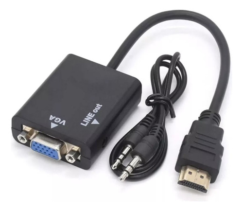 Adaptador Conversor De Video Hdmi-macho X Vga-femea Monitor