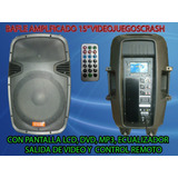 Bafle Amplificado 15  Con Tv Lcd De 4.5   Y Dvd A Solo $3750