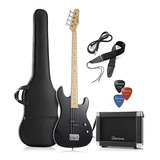 Kit De Bajo Eléctrico Davison Full Size Con Amplificador De 